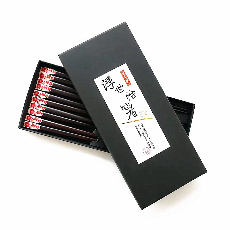 Flower Patterned Wooden Polka Dot Chopsticks Flower Patterned Wooden Polka Dot Chopsticks